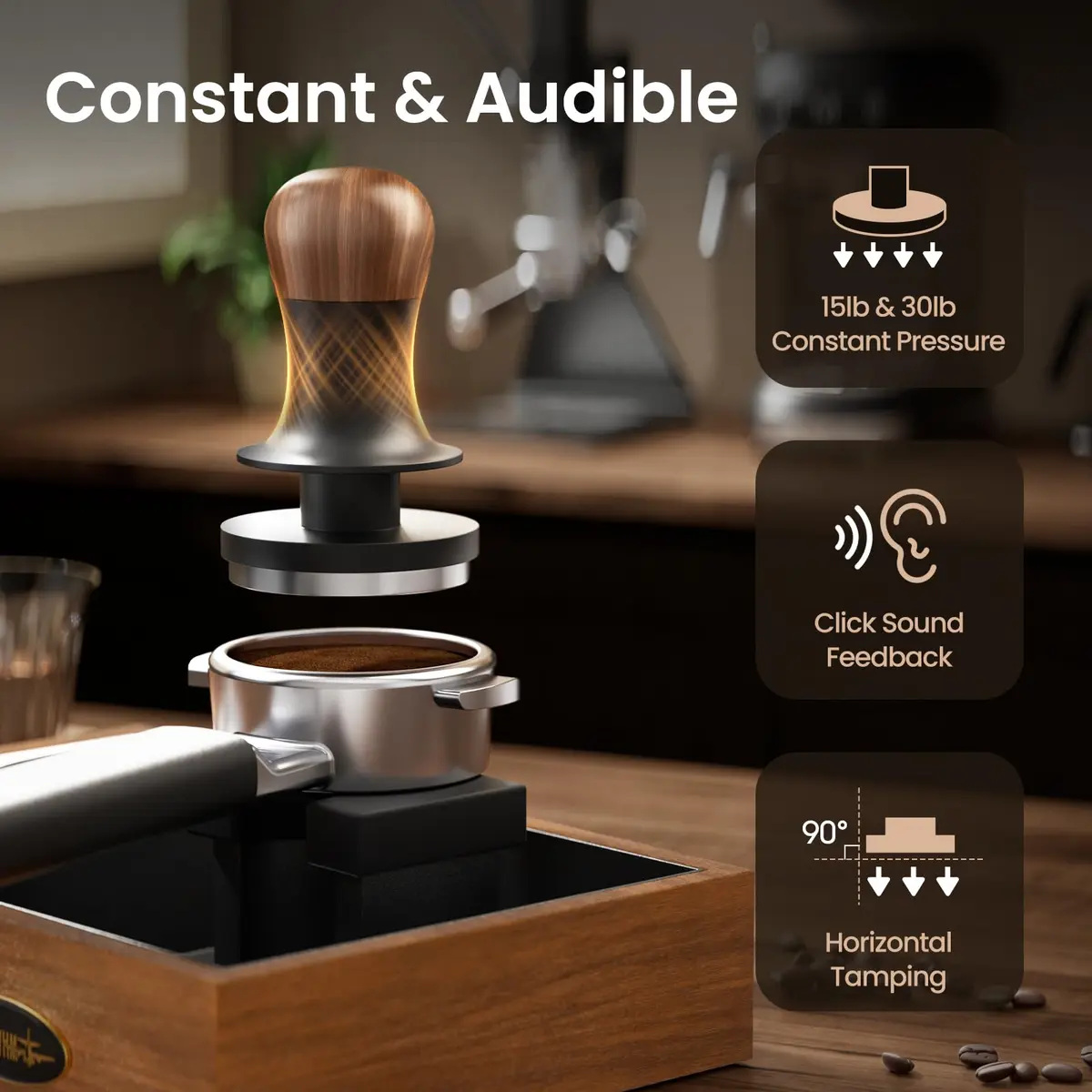 MHW-3BOMBER 58mm Espresso Tamper | Calibrated Barista-Grade Coffee Tool for Indian Markets - view 2