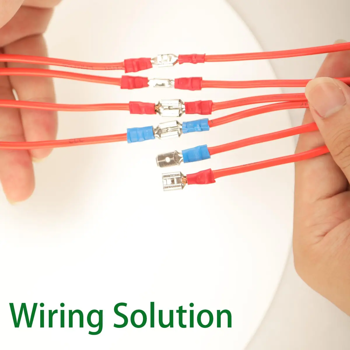 Feggizuli 330PCS Crimp Connectors, 2.8mm 4.8mm 6.3mm Male and Female Spade Connector kit, 15 Types Crimp Terminals Electrical Connectors, Electrical Terminals Includes Spade Ring Fork Wire Connectors | Copper, PVC, 330 pcs - view 9