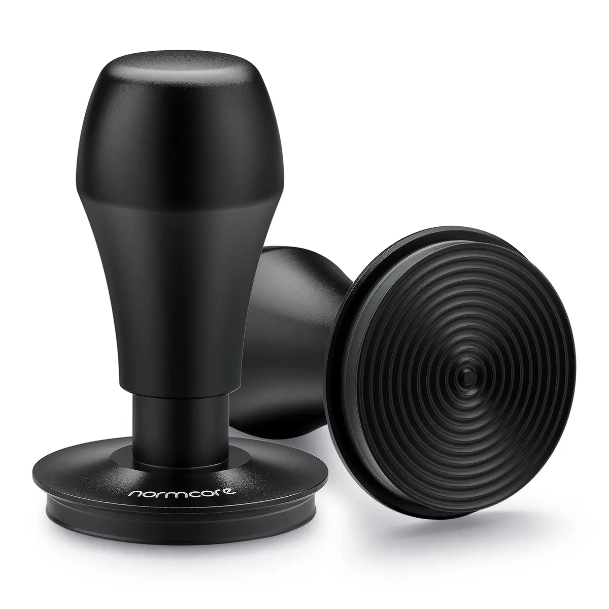 Normcore 53.3mm Espresso Coffee Tamper - Titanium Ripple Base, Spring Loaded, 15lb/25lb/30lb Springs, Anodized Aluminum Handle & Stand (54mm Breville Portafilter Fit) - view 5