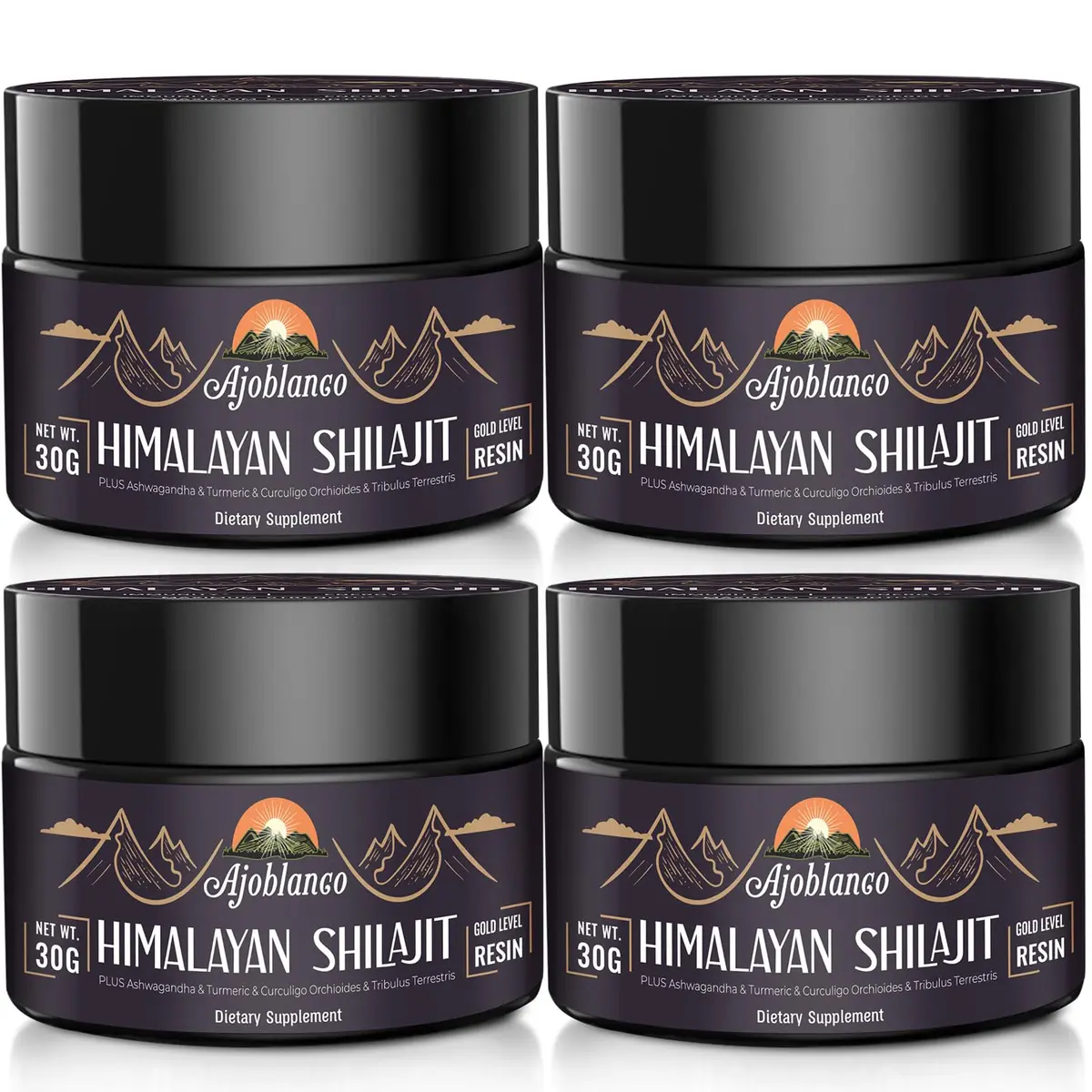 Ajoblanco 600mg Himalayan Shilajit Resin | Organic Ayurvedic Energy & Immunity Support (120 chars) - main product image