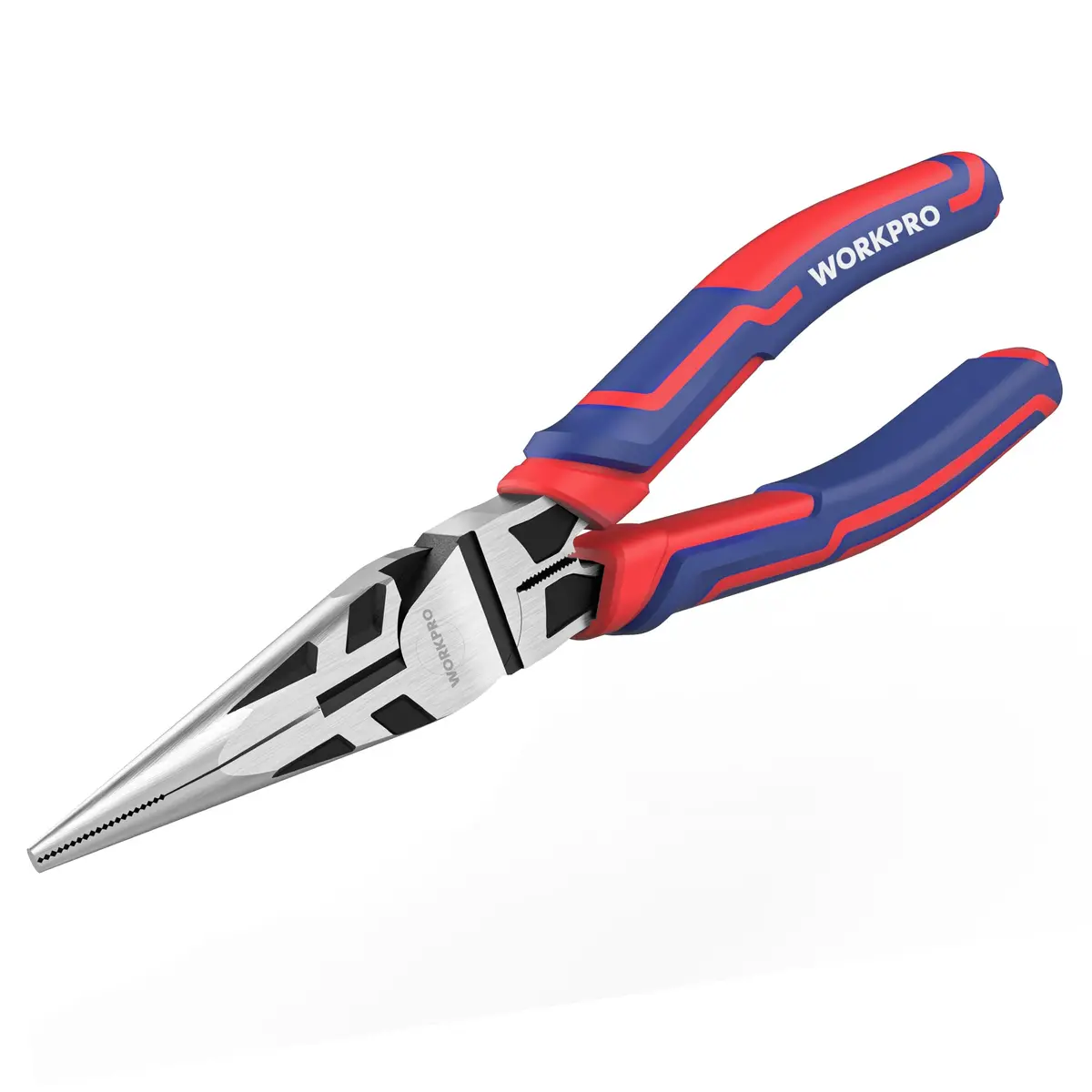 WORKPRO Premium 6” Needle Nose Pliers | Heavy-Duty CRV Steel, Soft Grip, Wire Cutter (6 inch, 15.24cm) - view 6