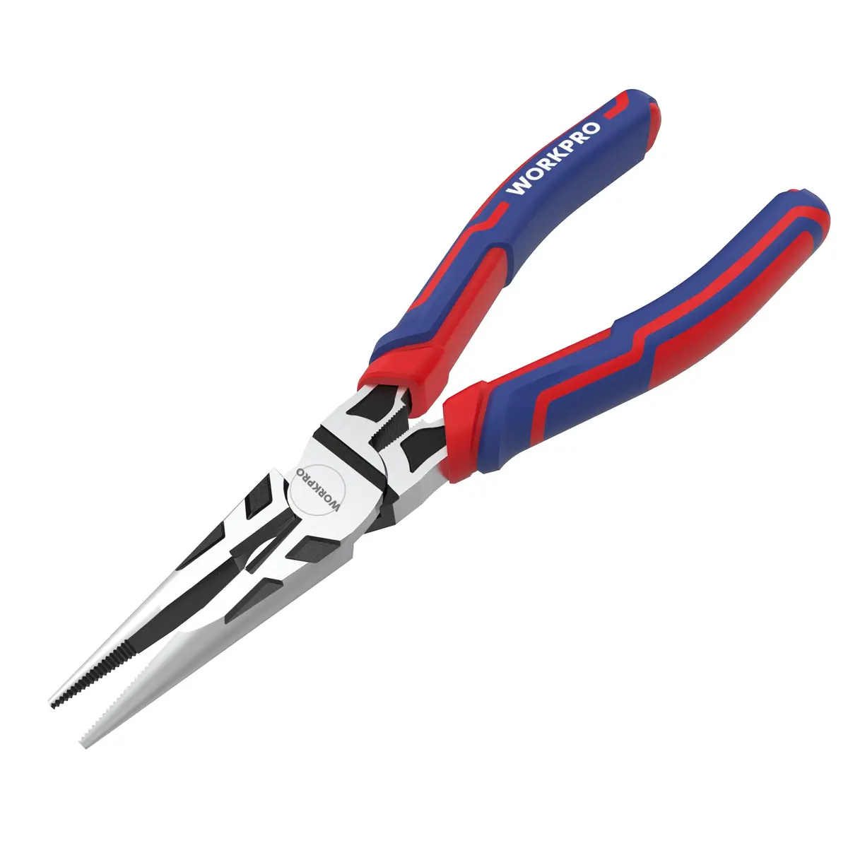 WORKPRO Premium 6” Needle Nose Pliers | Heavy-Duty CRV Steel, Soft Grip, Wire Cutter (6 inch, 15.24cm) - main product image