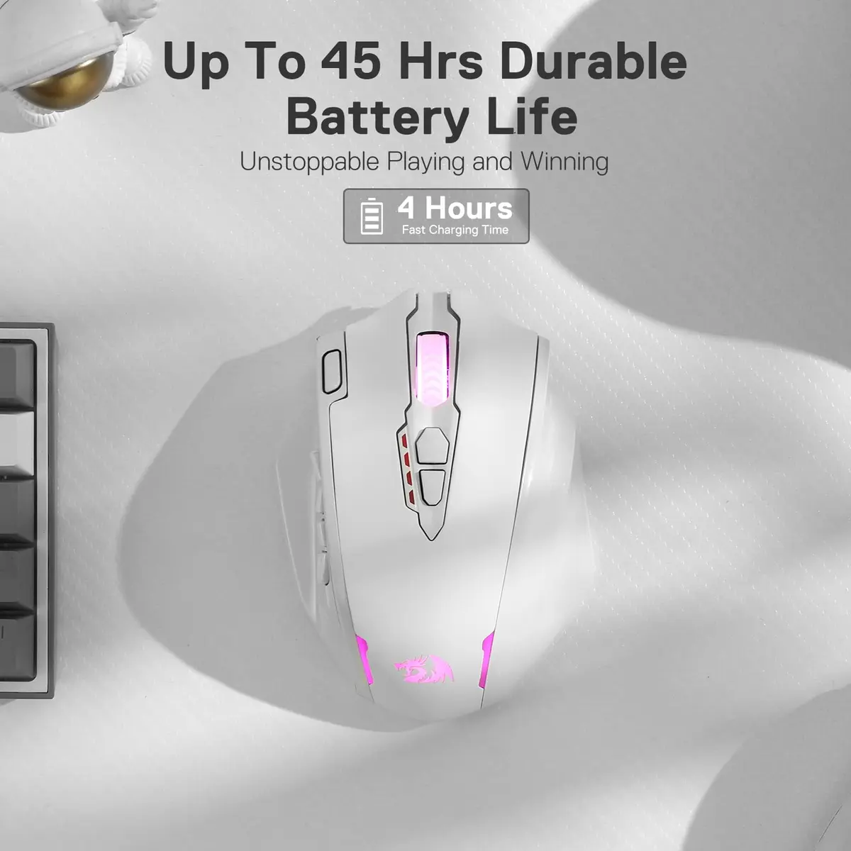 Redragon M913 Impact Elite Wireless RGB MMO Gaming Mouse 16000 DPI | Pixart 3335 Optical Sensor - view 4