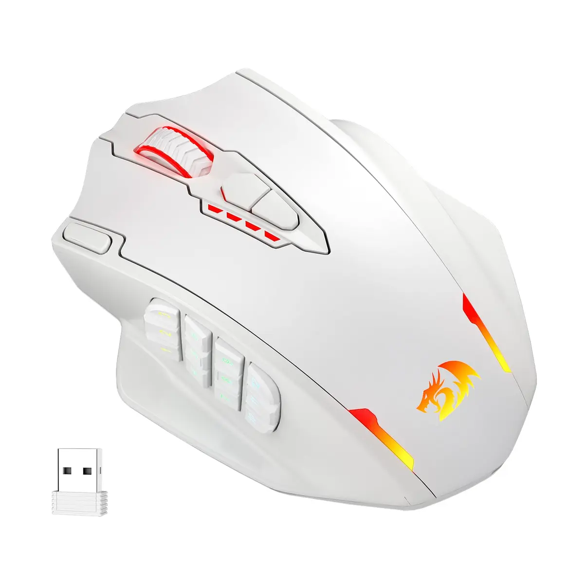 Redragon M913 Impact Elite Wireless RGB MMO Gaming Mouse 16000 DPI | Pixart 3335 Optical Sensor - main product image