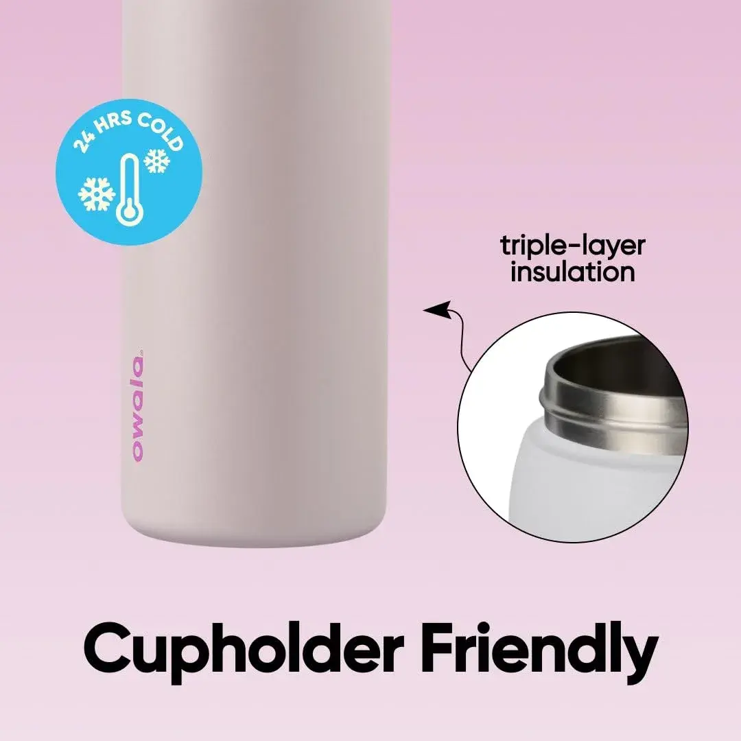 Owala FreeSip Insulated Water Bottle 32 oz (946ml) Dreamy Field | Sip or Swig Dual-Use - view 4