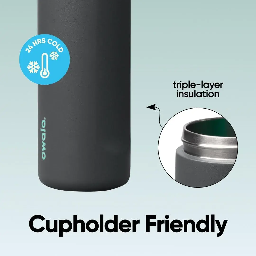 Owala FreeSip Insulated Water Bottle 591ml (24 oz) | Keeps Drinks Cold 24 Hours - view 4