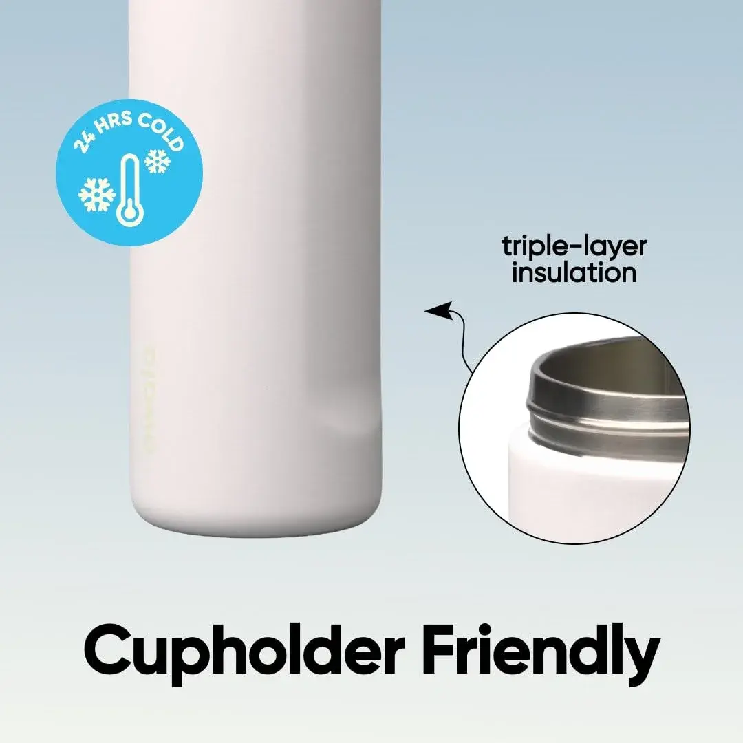 Owala FreeSip Insulated Water Bottle 591ml (24 oz) Iced Breeze | Keeps Drinks Cold 24 Hours - view 4