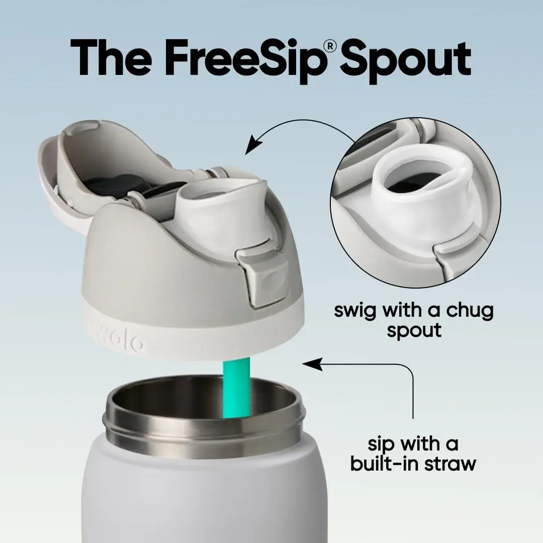 Owala FreeSip 32 oz (945 ml) Insulated Stainless Steel Water Bottle with Locking Lid | Keeps Drinks Cold 24 Hrs - view 2