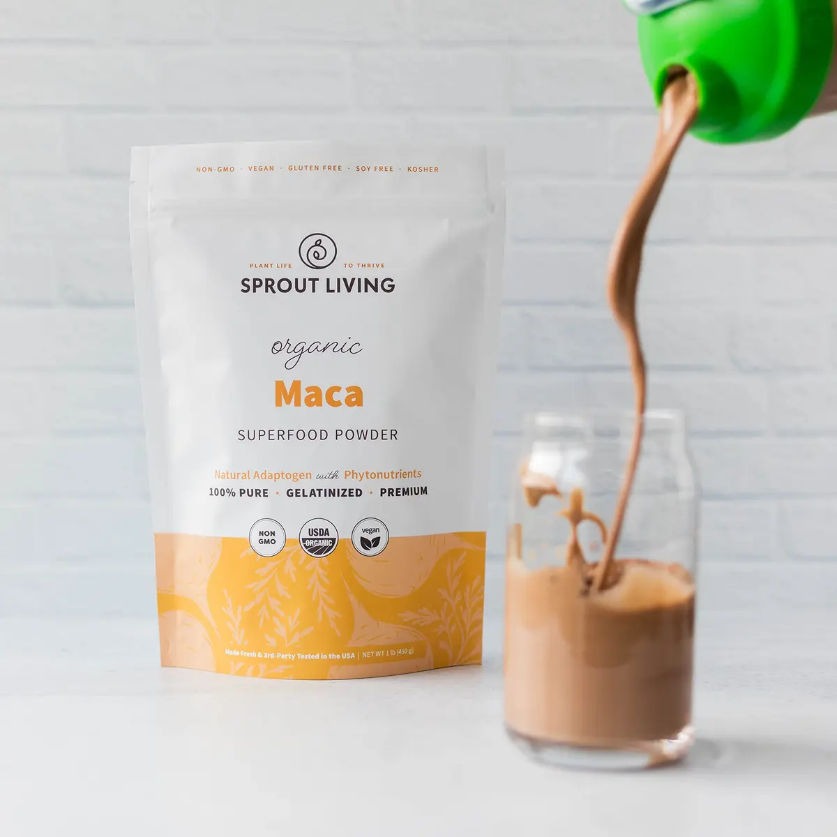 Sprout Living Organic Gelatinized Maca Root Powder | Adaptogen for Energy & Balance (70-120 chars) - view 5