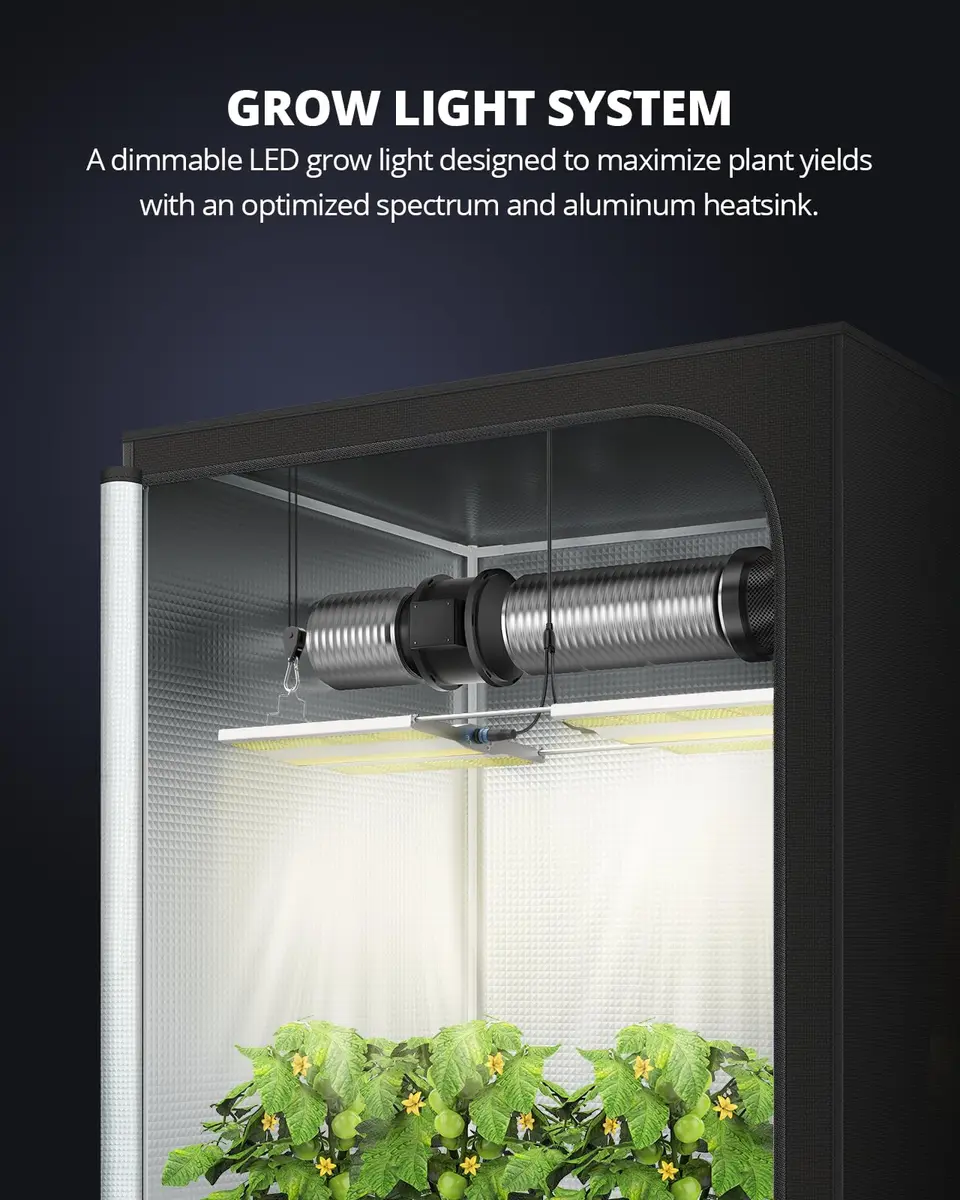 VIPARSPECTRA XS3000 Pro 300W Full Spectrum LED Grow Light for Indoor Plants | Dimmable, Fanless, 4x3ft Veg & 4x2ft Bloom Coverage - view 8