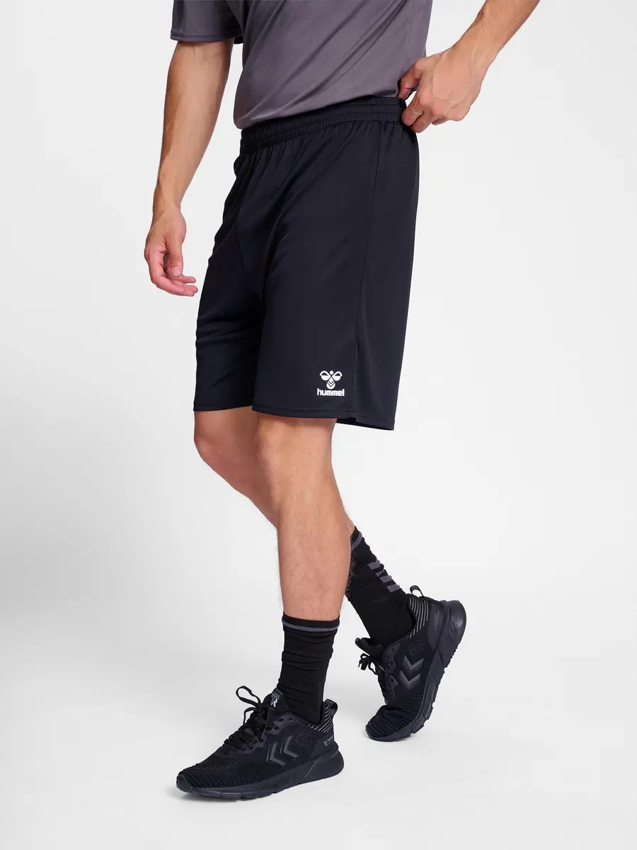 Hummel Short for Men | Mid Rise, Black, Lightweight Polyester, Suitable for Sports & Casual Wear - view 2
