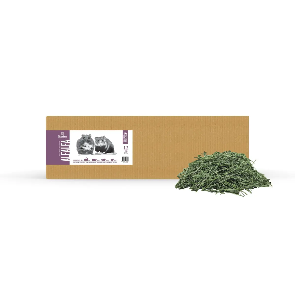 PremiYum Small Animal Alfalfa Hay 12 lb | Natural Fiber & Dental Support - view 5