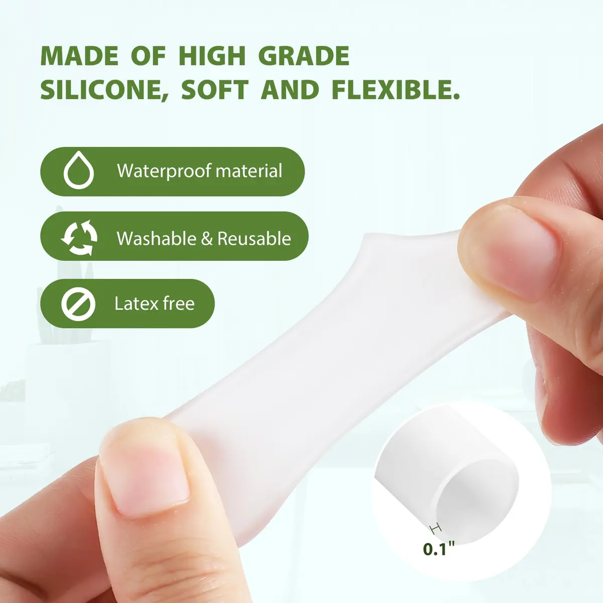 Bukihome Silicone Toe Protectors - 12 Pack Gel Toe Sleeves for Pain Relief & Protection (8L + 4S) | Aloe Vera & Essential Oils - view 5