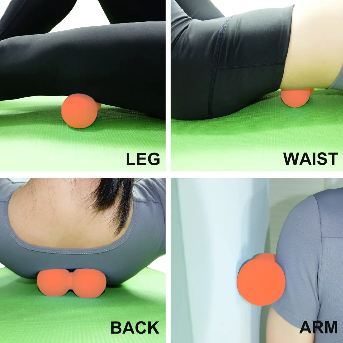SIMPLECOOL Hard Peanut Massage Ball 12cm | Deep Tissue Trigger Point Relief - view 5