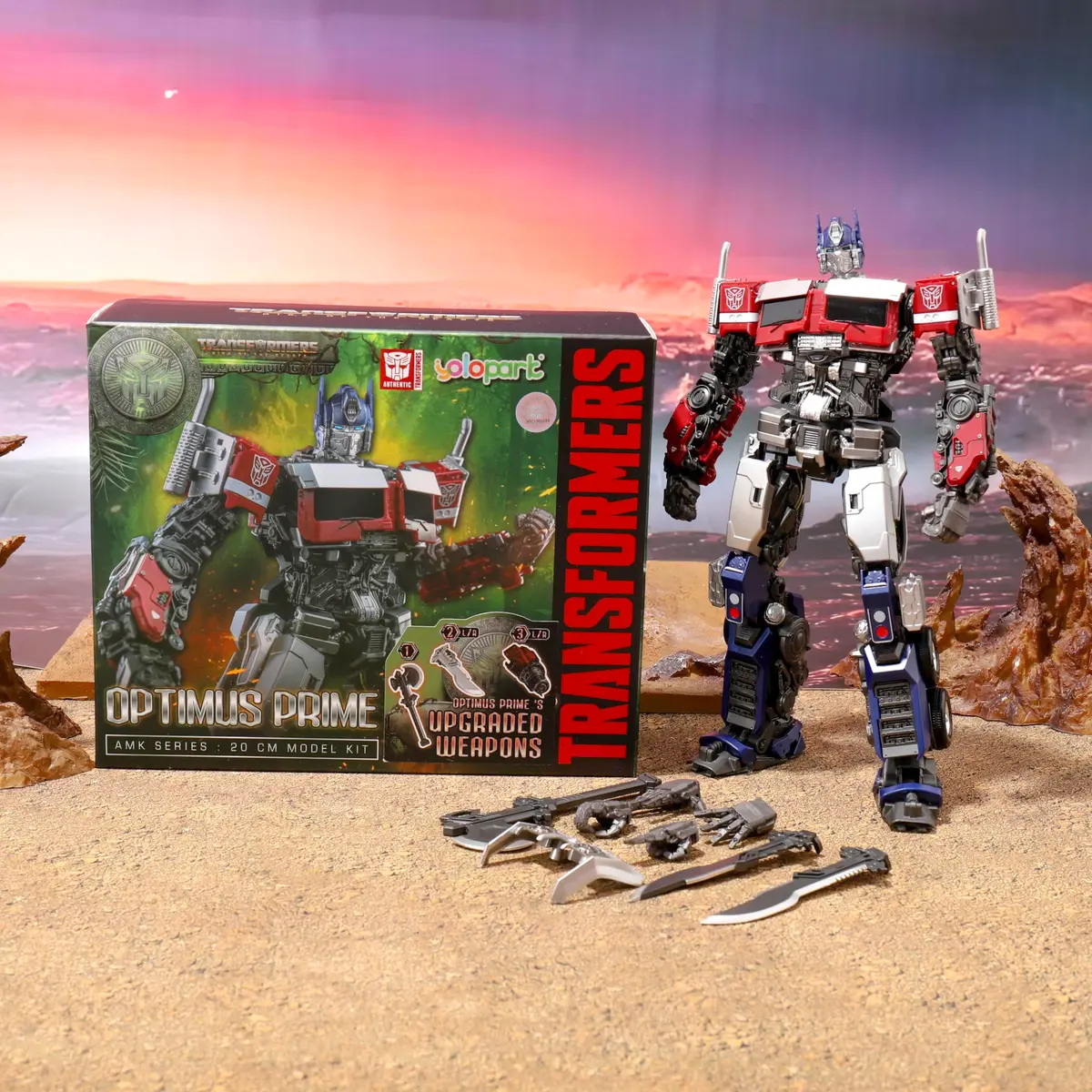 YOLOPARK Optimus Prime Transformers Action Figures Rise of The Beasts | 7.87 Inch Highly Articulated Toy for Kids & Collectors - view 8
