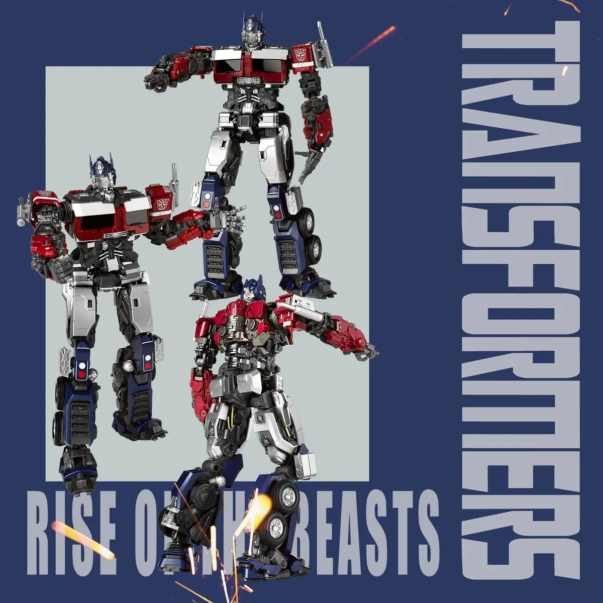 YOLOPARK Optimus Prime Transformers Action Figures Rise of The Beasts | 7.87 Inch Highly Articulated Toy for Kids & Collectors - view 2