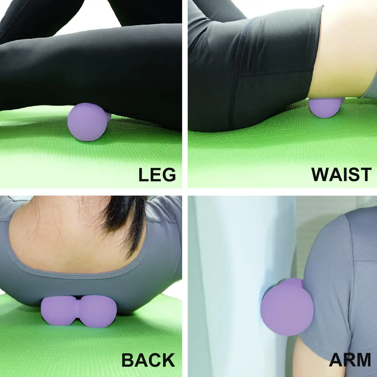 SIMPLECOOL Purple Massage Ball Deep Tissue Trigger Point Acupressure 12cm - view 5