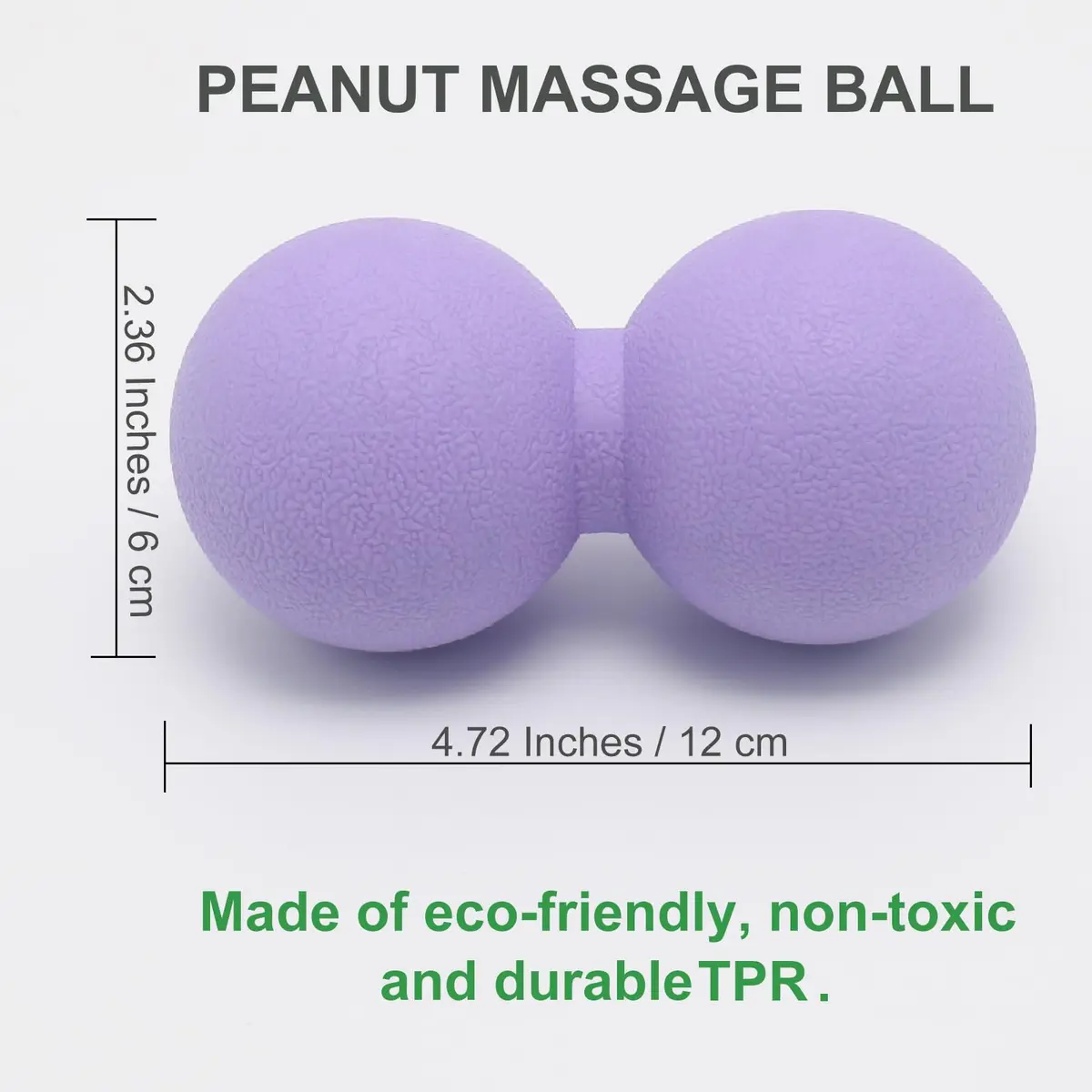 SIMPLECOOL Purple Massage Ball Deep Tissue Trigger Point Acupressure 12cm - view 2
