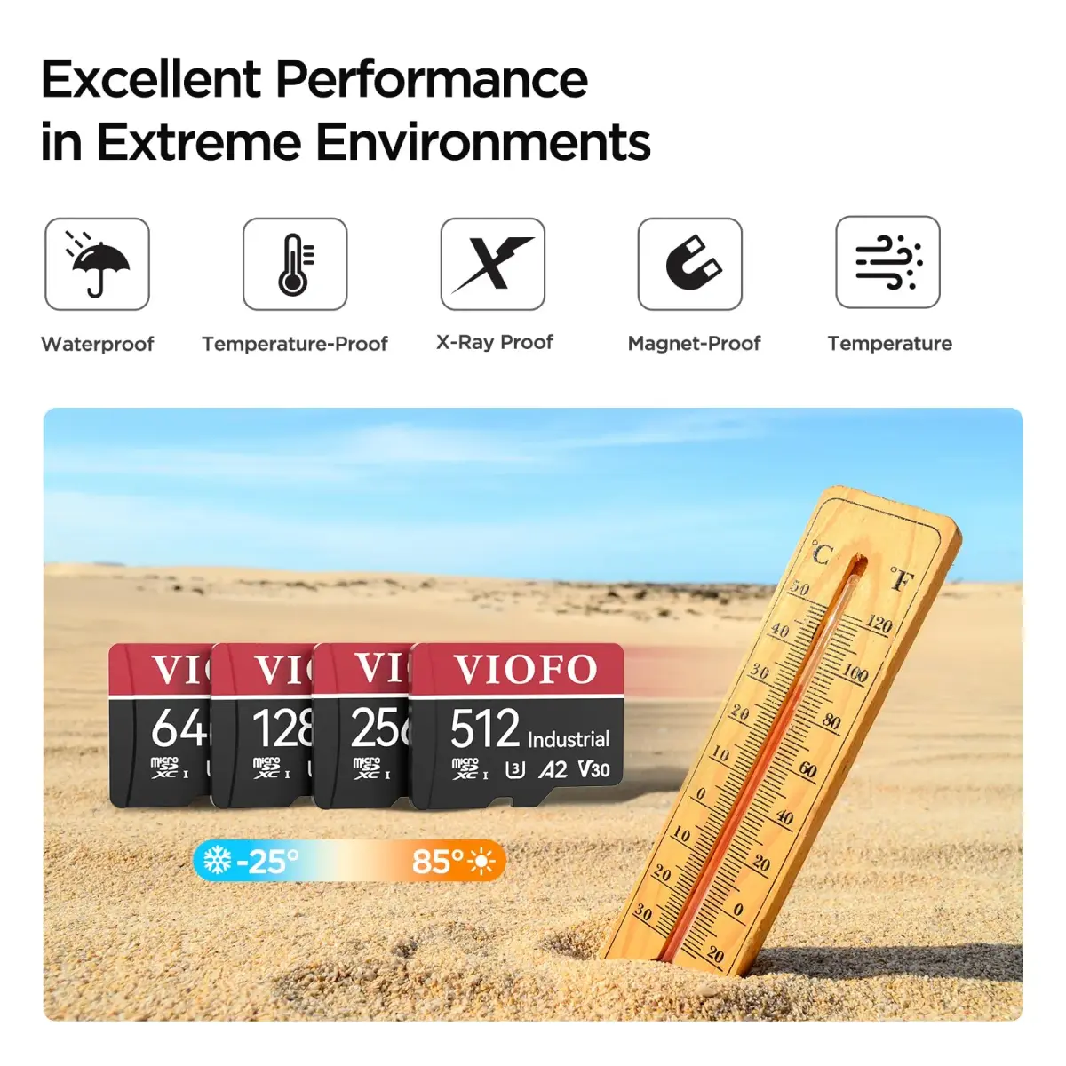 VIOFO 256GB High Endurance microSDXC Card with Adapter | U3 A2 V30 4K Recording - view 4