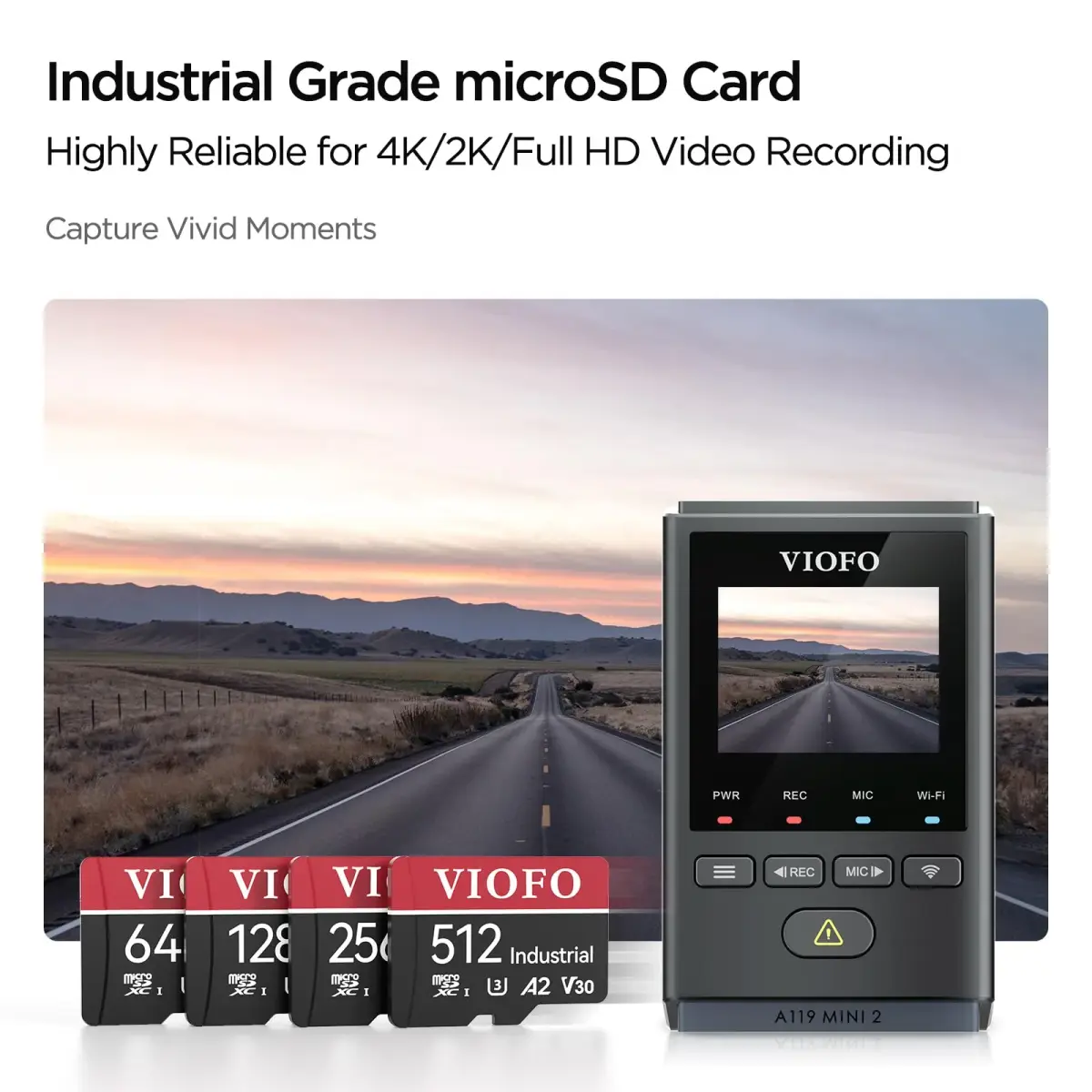 VIOFO 128GB Industrial Grade High Endurance microSDXC Card | 100MB/s Read Speed - view 3