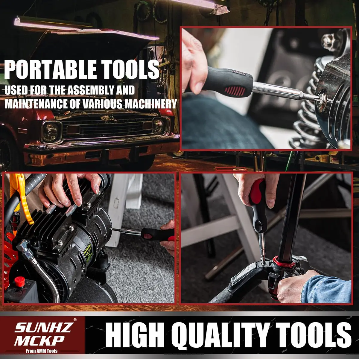 SUNHZ MCKP 18-in-1 Multi-Bit Screwdriver Set with Magnetizer & Storage Bag | Slotted, Phillips, Pozi, Torx, Square, Nut Driver - view 6