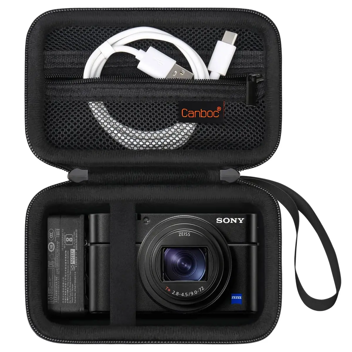 Canboc Black Camera Case for Sony RX100 VII/VI/V/IV/III Compact Digital Camera | Fits Accessories - main product image