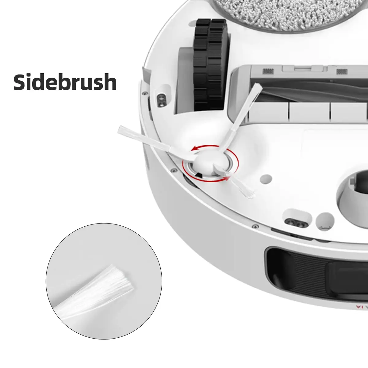 AnDongo 24-Piece Robot Vacuum Accessory Kit for Dreame L10s Ultra / L10 Ultra | 1 Main Brush, 4 HEPA Filters, 6 Sidebrushes, 6 Mop Pads, 6 Dust Bags, 1 Cleaning Brush - view 6