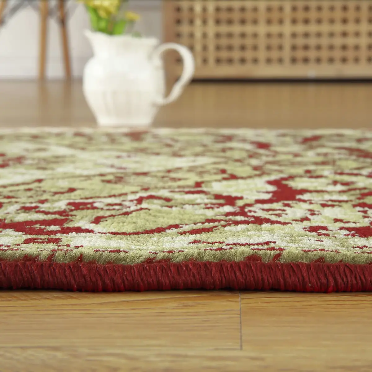WESTLOOM 2x6 Long Hallway Runner Rug Area Rug Oriental Traditional Area Rug on-Shedding Indoor Area Rug for Living Room Bedroom Entryway, Red | Modern Oriental Style - view 5