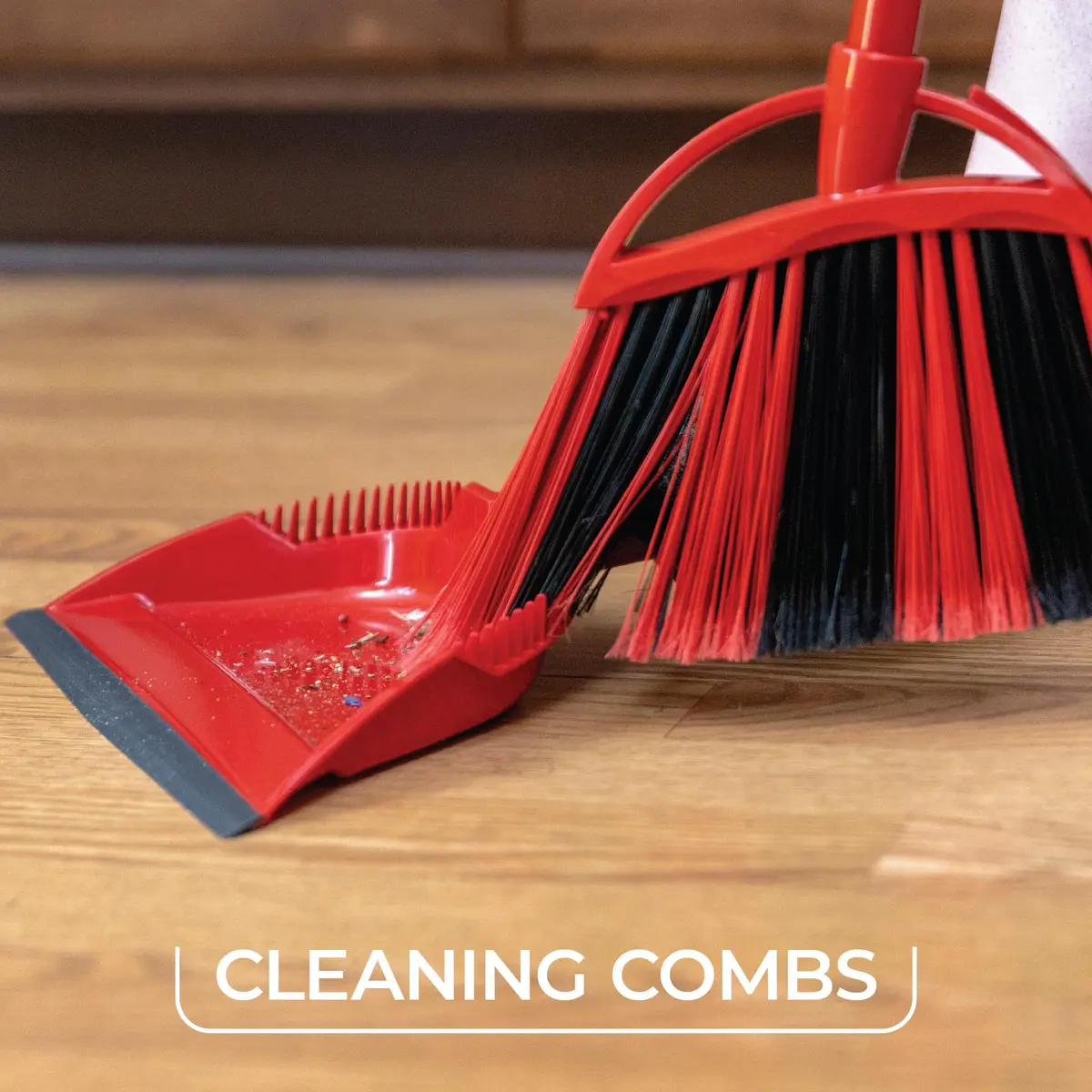O-Cedar One Sweep Broom & Step-On Dustpan Set | Patented Wave Bristles Remove Over 99% of Dirt in One Pass | Lightweight & Quiet for Pet-Friendly Cleaning - view 5