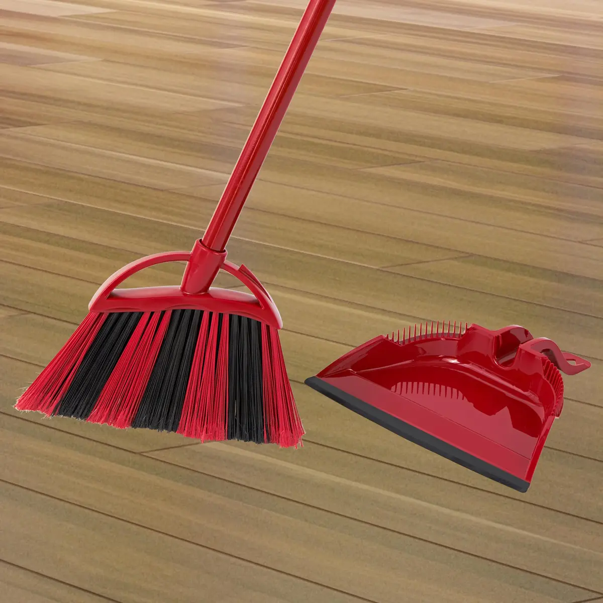 O-Cedar One Sweep Broom & Step-On Dustpan Set | Patented Wave Bristles Remove Over 99% of Dirt in One Pass | Lightweight & Quiet for Pet-Friendly Cleaning - view 6