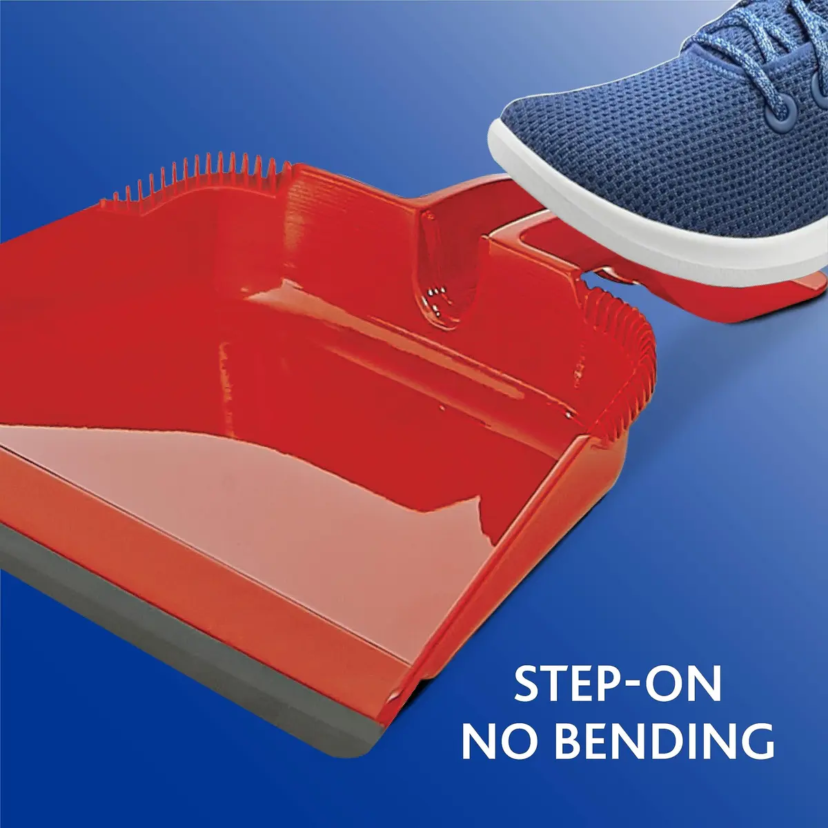 O-Cedar One Sweep Broom & Step-On Dustpan Set | Patented Wave Bristles Remove Over 99% of Dirt in One Pass | Lightweight & Quiet for Pet-Friendly Cleaning - view 9