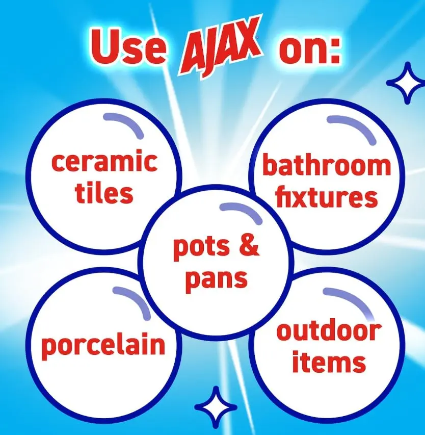 Ajax Powder Cleanser with Bleach 21 oz Pack of 12 | Scratch-Free & Eco-Friendly - view 6