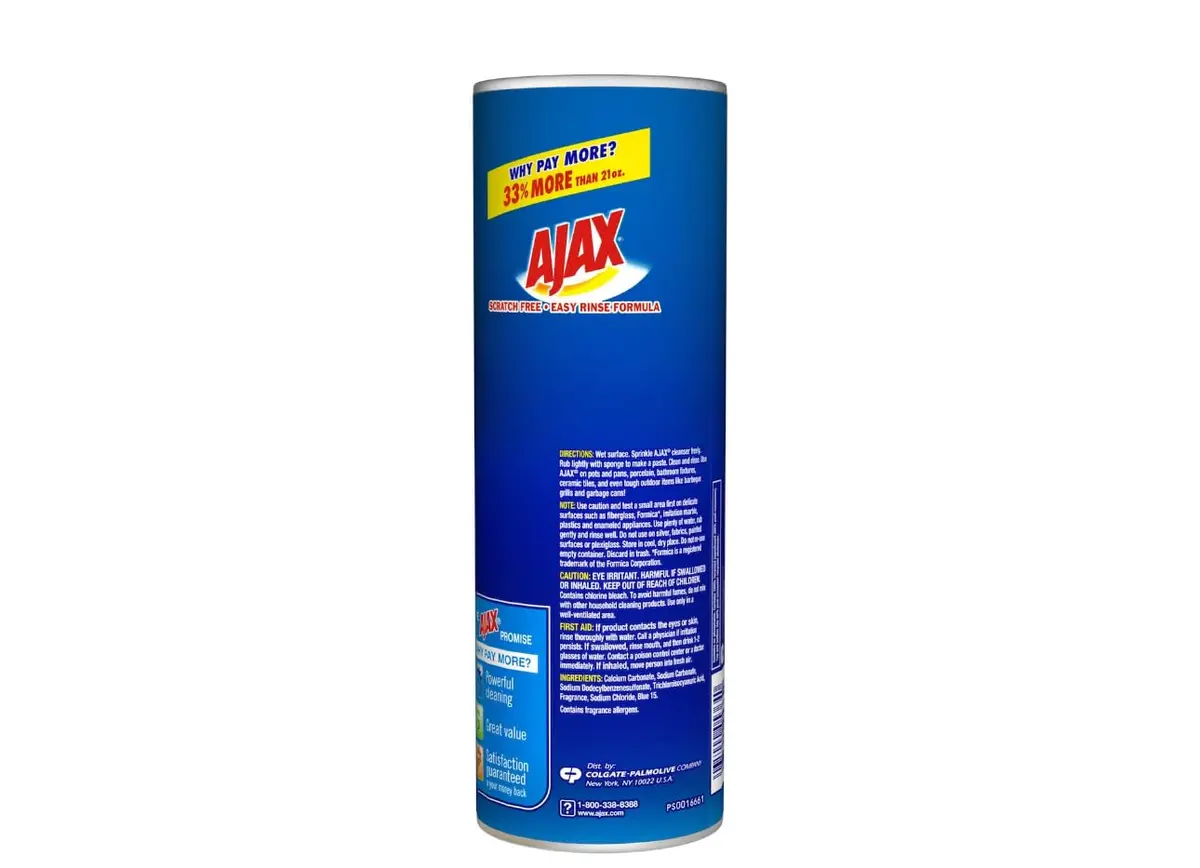 Ajax Powder Cleanser with Bleach 21 oz Pack of 12 | Scratch-Free & Eco-Friendly - view 2