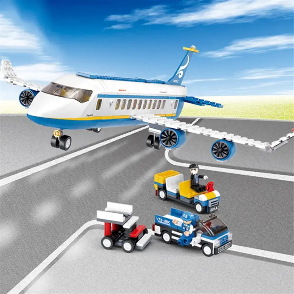 ENHANA City Airplane Station Building Blocks 463 Pieces | STEM Learning Toy for Kids 6-12 - view 4