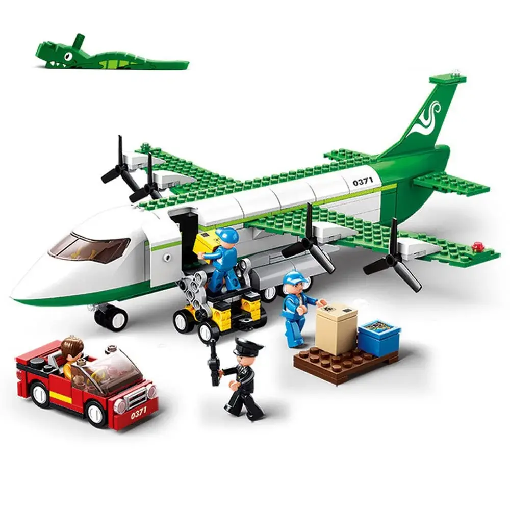 ENHANA City Airplane Station Building Blocks 383 Pieces | STEM Learning Toy for Kids 6-12 - main product image