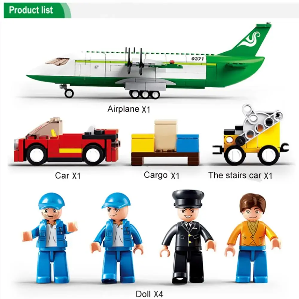 ENHANA City Airplane Station Building Blocks 383 Pieces | STEM Learning Toy for Kids 6-12 - view 6