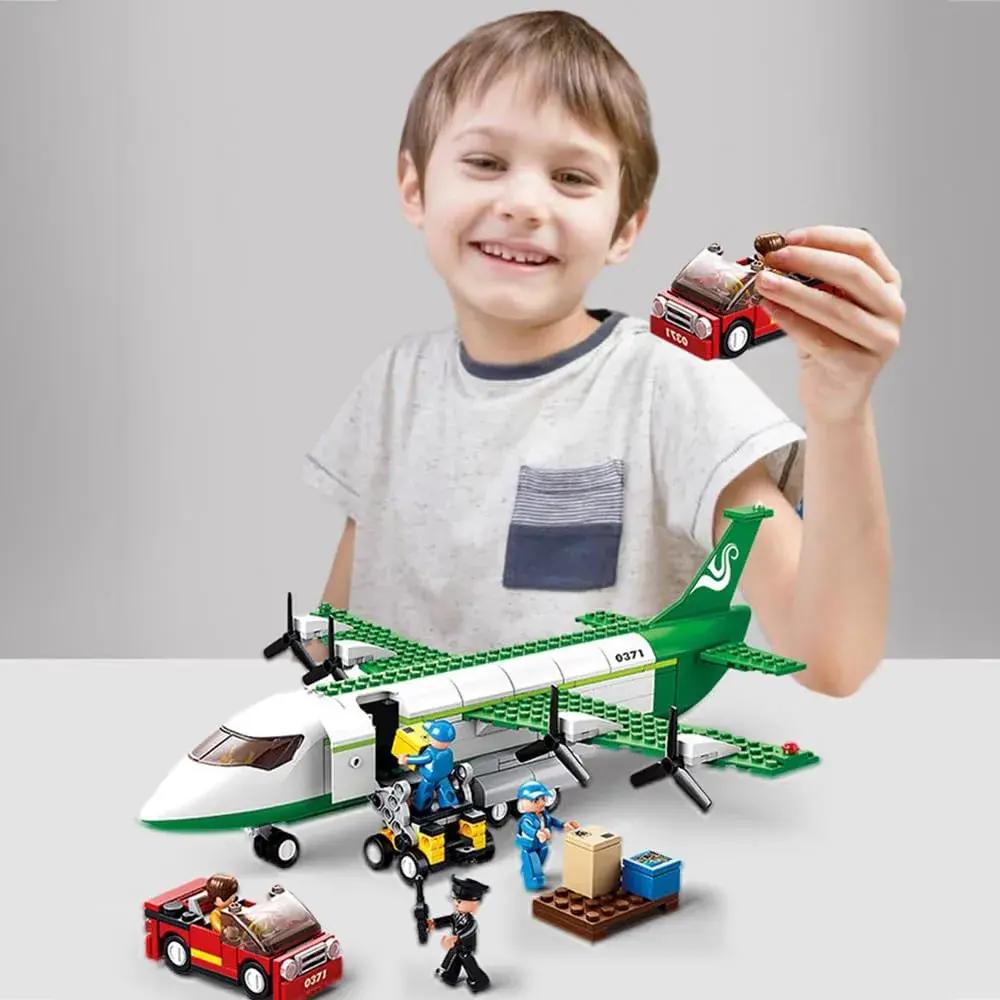 ENHANA City Airplane Station Building Blocks 383 Pieces | STEM Learning Toy for Kids 6-12 - view 2
