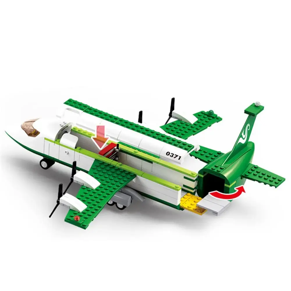 ENHANA City Airplane Station Building Blocks 383 Pieces | STEM Learning Toy for Kids 6-12 - view 4