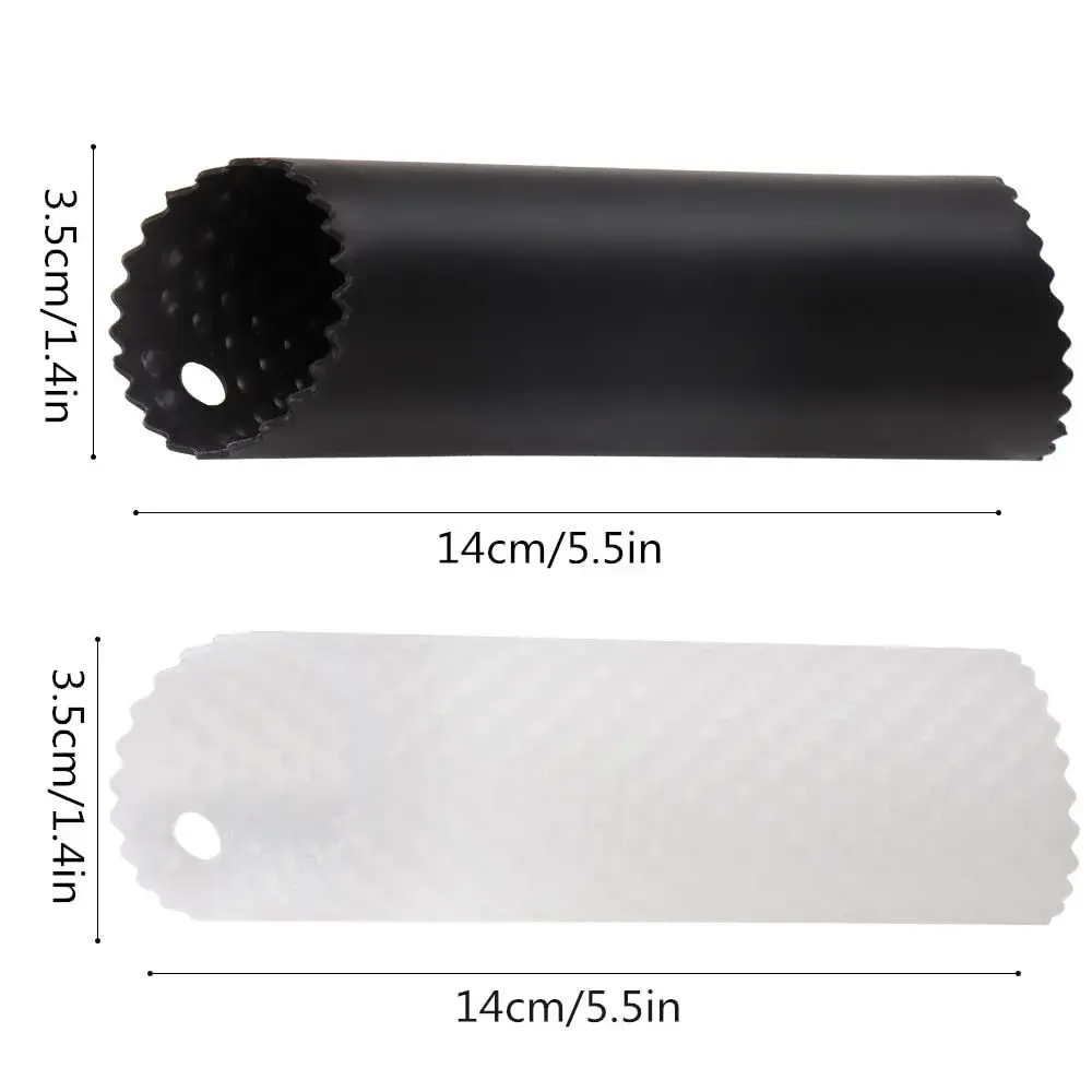 Sinnsally Silicone Tube Garlic Peeler Roller, Black & Clear | Easy Quick Garlic Skin Remover - view 7