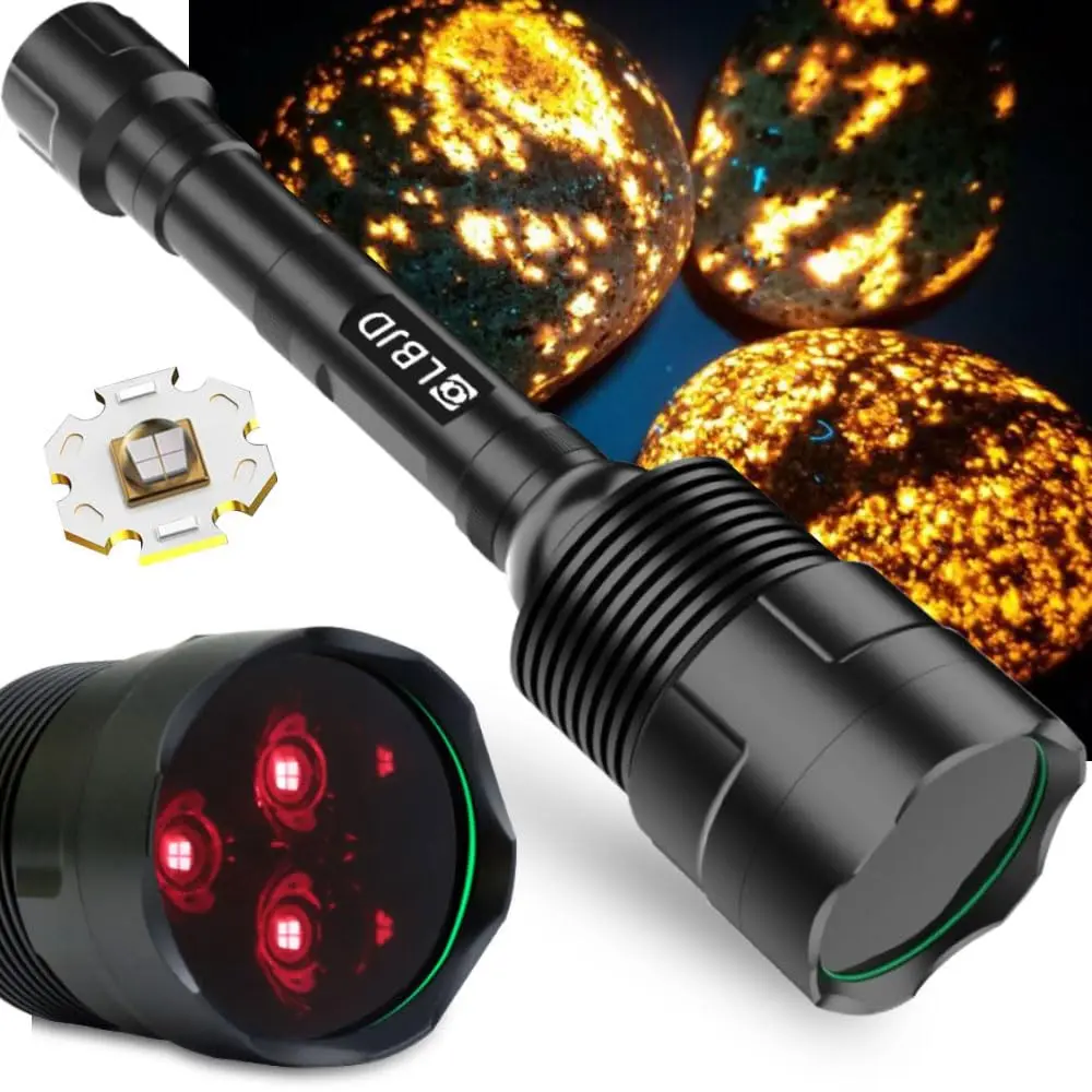 LBJD 365NM UV Black Light Flashlite 8.6'' 11.4'' | High Power UV Blacklight for Pet Urine Detection - main product image