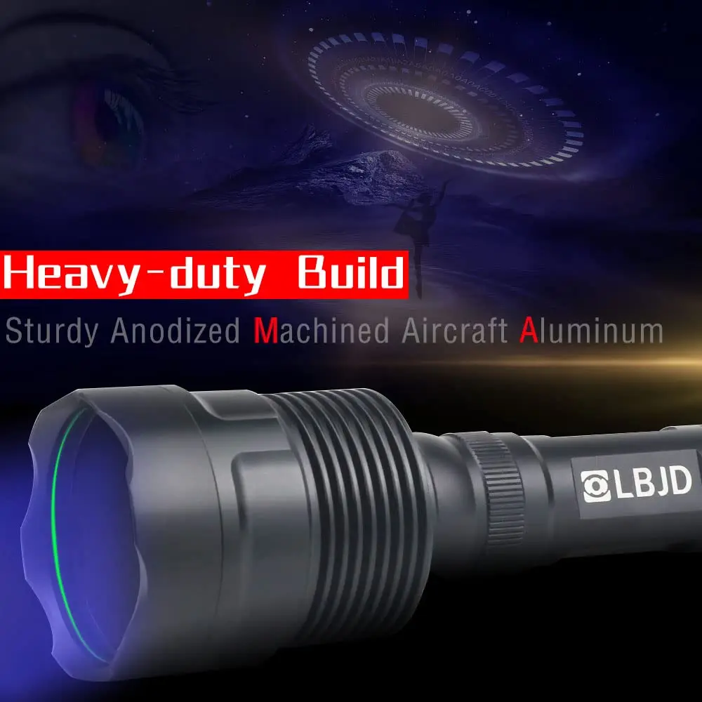 LBJD 365NM UV Black Light Flashlite 8.6'' 11.4'' | High Power UV Blacklight for Pet Urine Detection - view 6