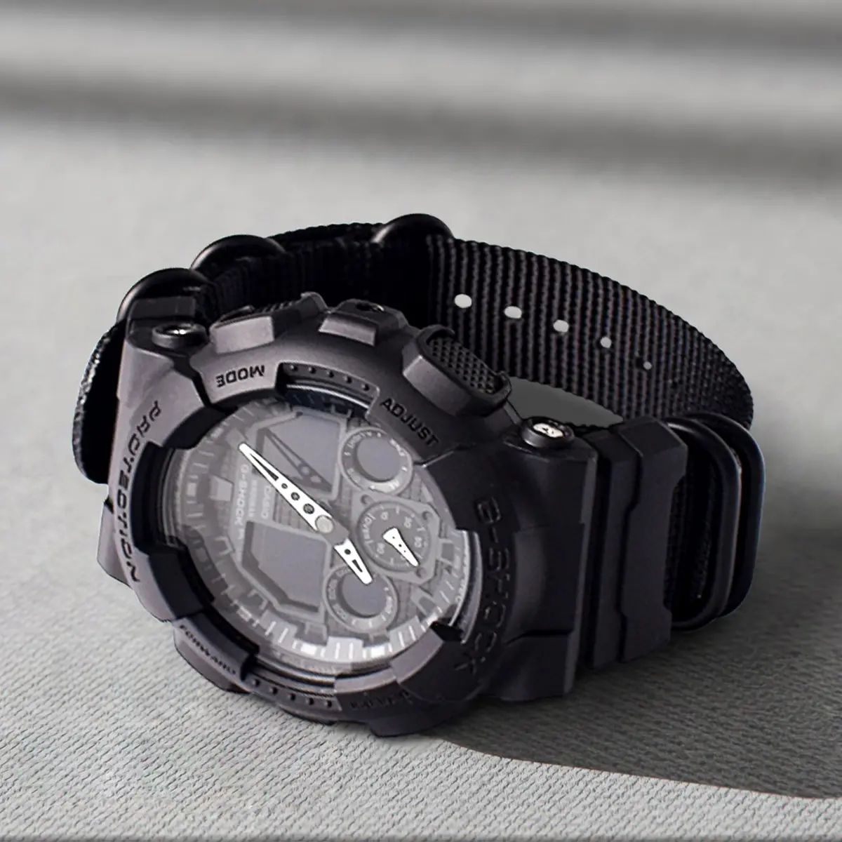 uEmoh Nylon Watch Band Replacement for Casio G-Shock 16mm | Water-Resistant & Durable (70-120c) - view 6