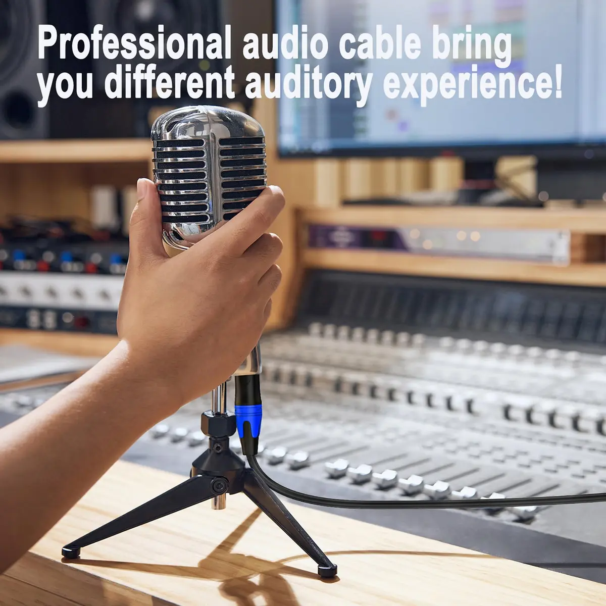 Seefeful 6.35mm Dual TRS to XLR Male Cable 0.3m (11.8 inches) | Balanced Audio Y Splitter for Microphones & Mixers - view 4