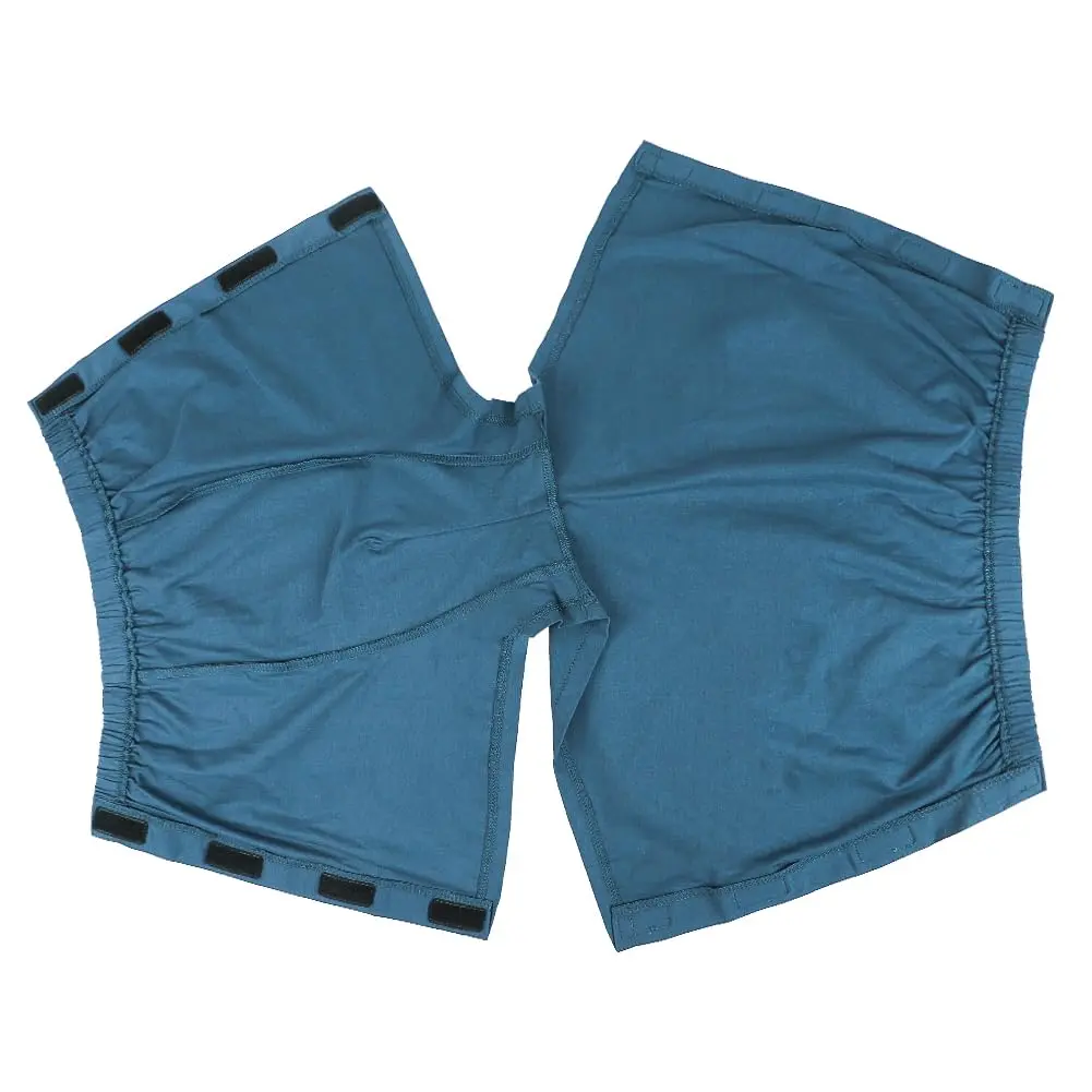 SIQITECHNO Post Surgery Underwear Cotton Tear away Reusable Boxer Shorts Blue | Breathable & Reusable Recovery Briefs - view 5
