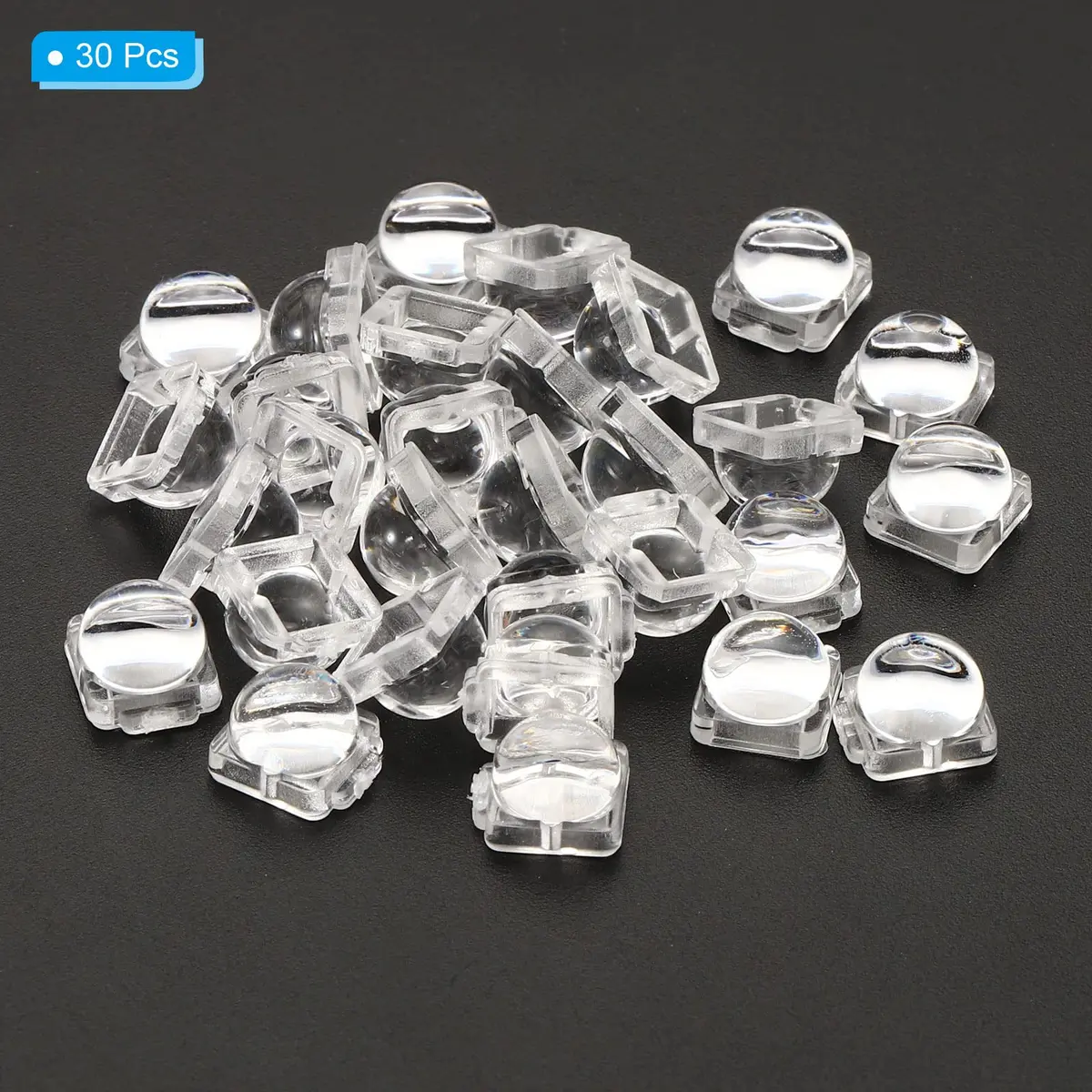PATIKIL LED Convex Lens 30 Pack | 30 Degree Beam Acrylic Optical Lens for 5050 LED - view 3