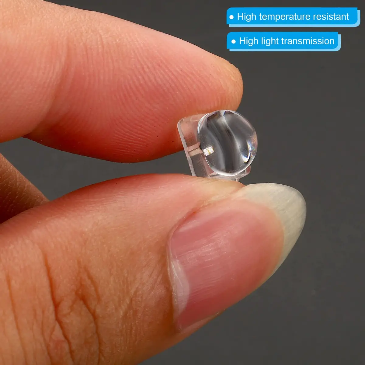 PATIKIL LED Convex Lens 30 Pack | 30 Degree Beam Acrylic Optical Lens for 5050 LED - view 4