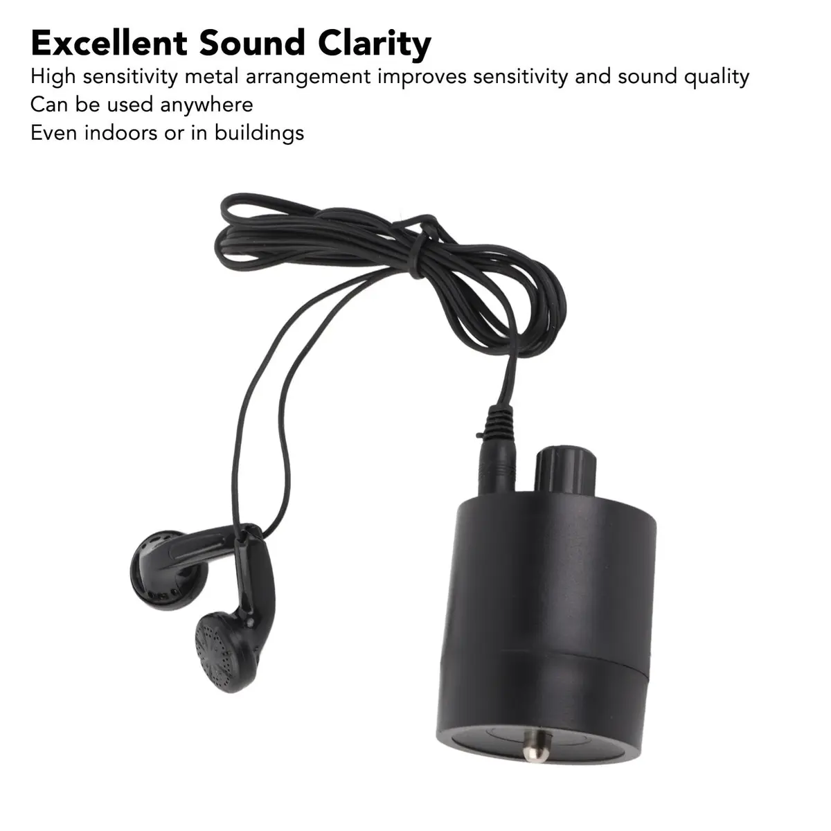 EBTOOLS Wall Pipe Leak Listen Detector with Amplifier & Earphone | 61mm x 35mm - view 3