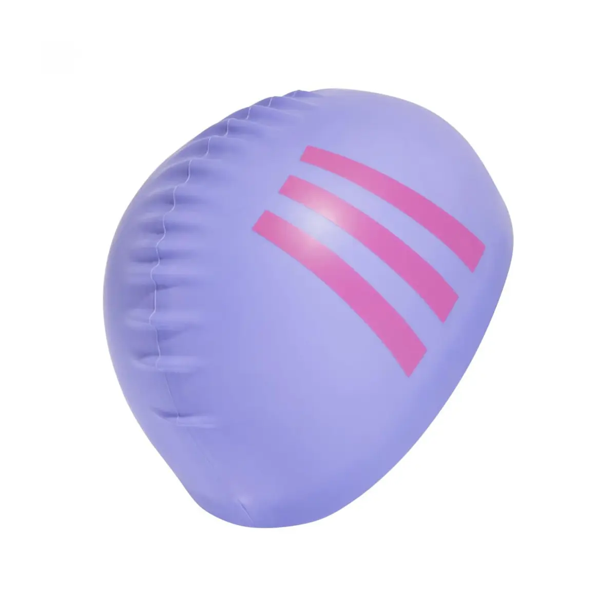 adidas Kids Swim Cap | Silicone Tear-Resistant One Size Violet/Pink - view 2