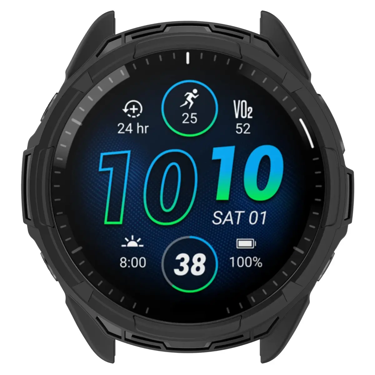 Chofit Soft TPU Case for Garmin Forerunner 965 | Black, 1 Unit - view 6