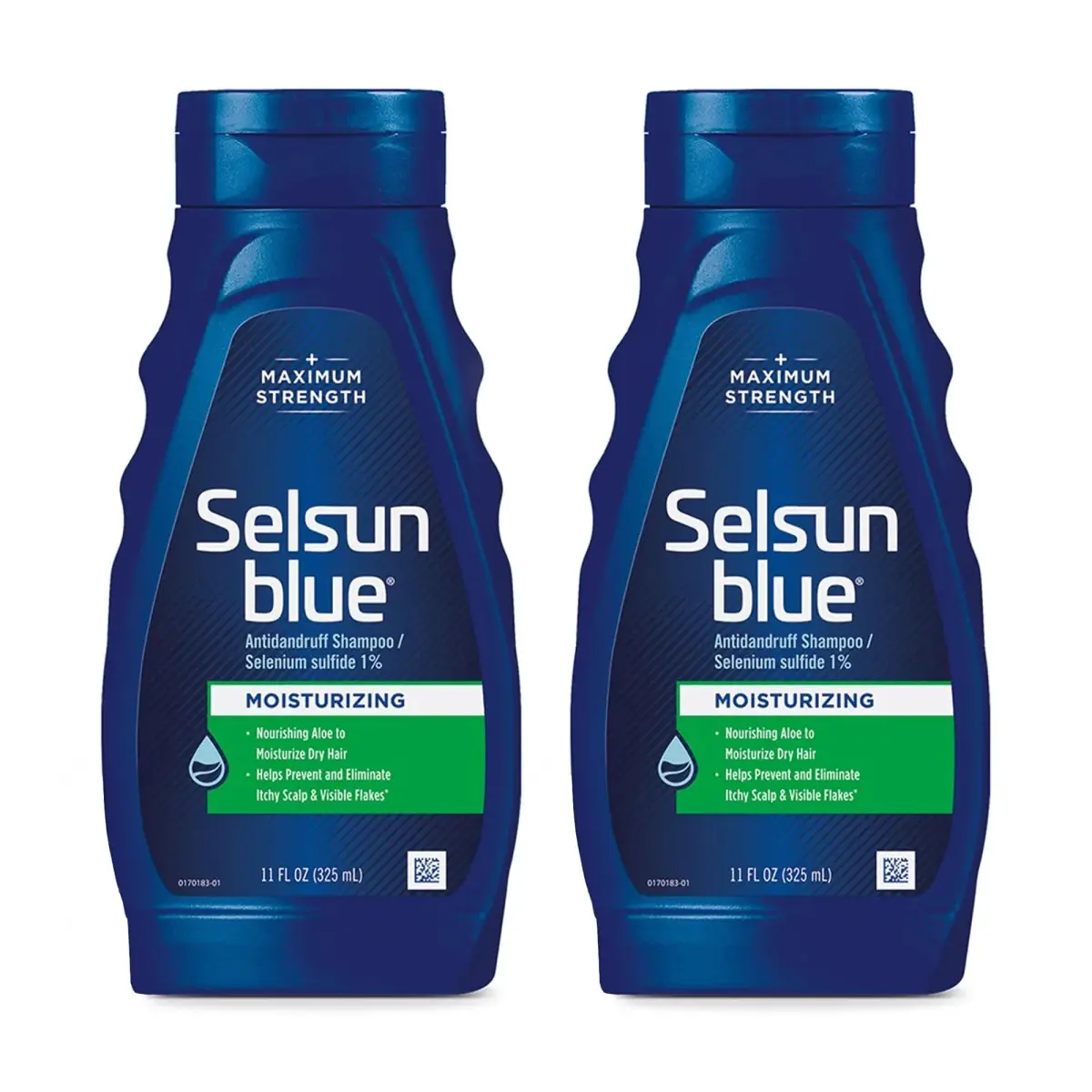Selsun Blue Moisturizing Anti-dandruff Shampoo with Aloe 44 fl oz (22 fl oz Each) | Medicated Relief for Itchy Scalp - main product image